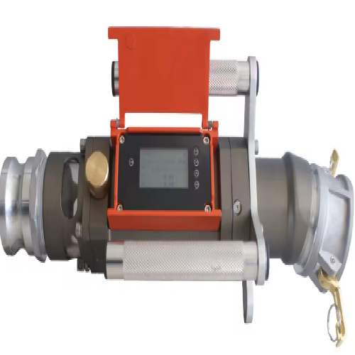 Gravity unloading turbine meter